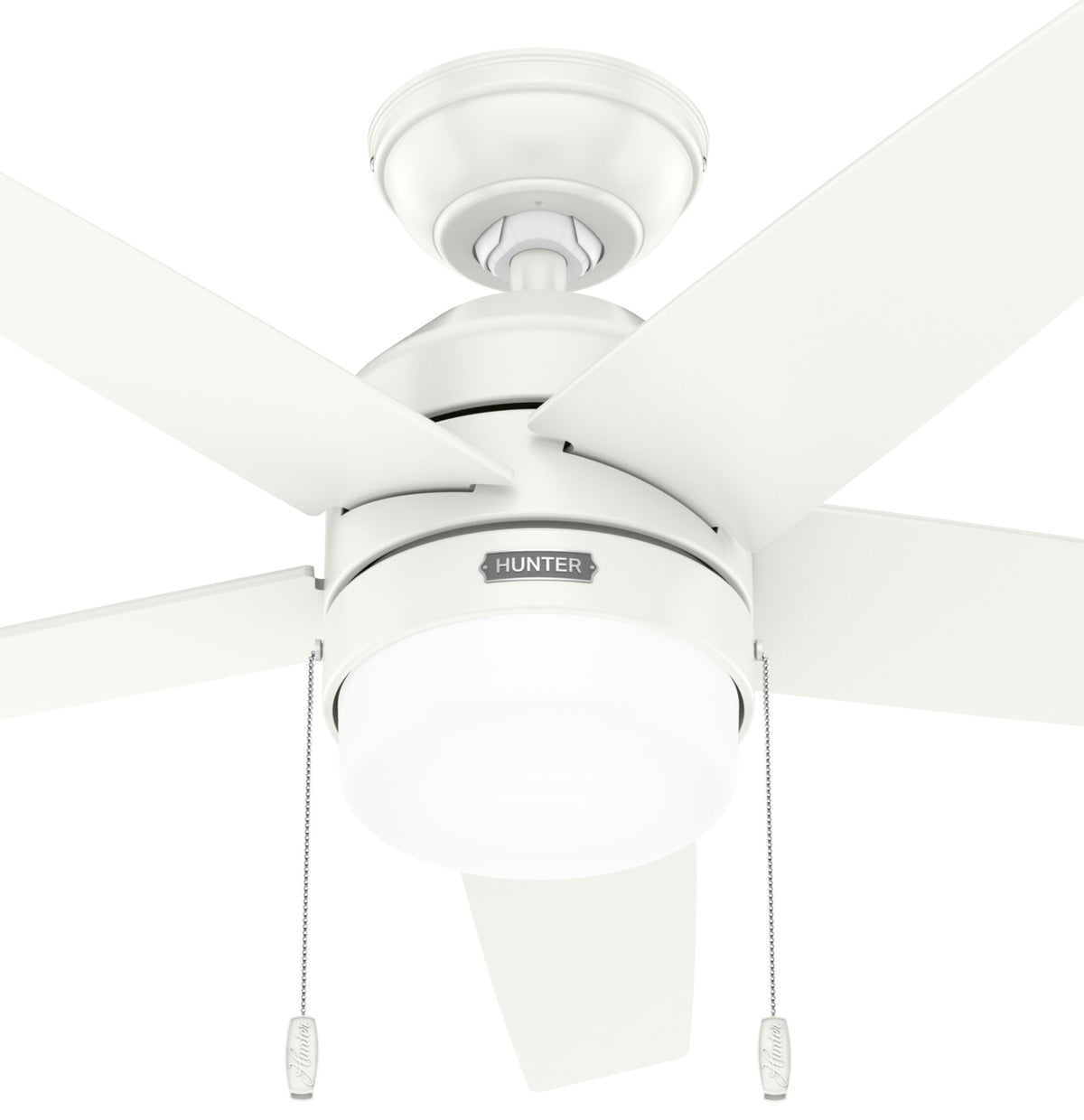 44 inch Bardot Fresh White Ceiling Fan with LED Light Kit and Pull Chain