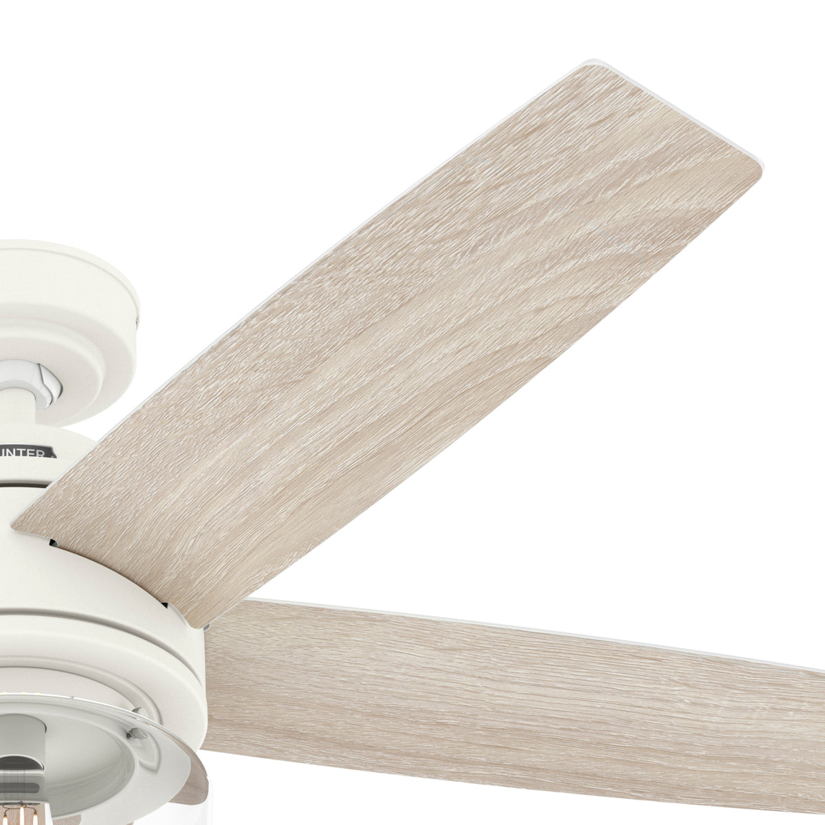 52 inch Margo Textured White Ceiling Fan with LED Light Kit and Handheld Remote