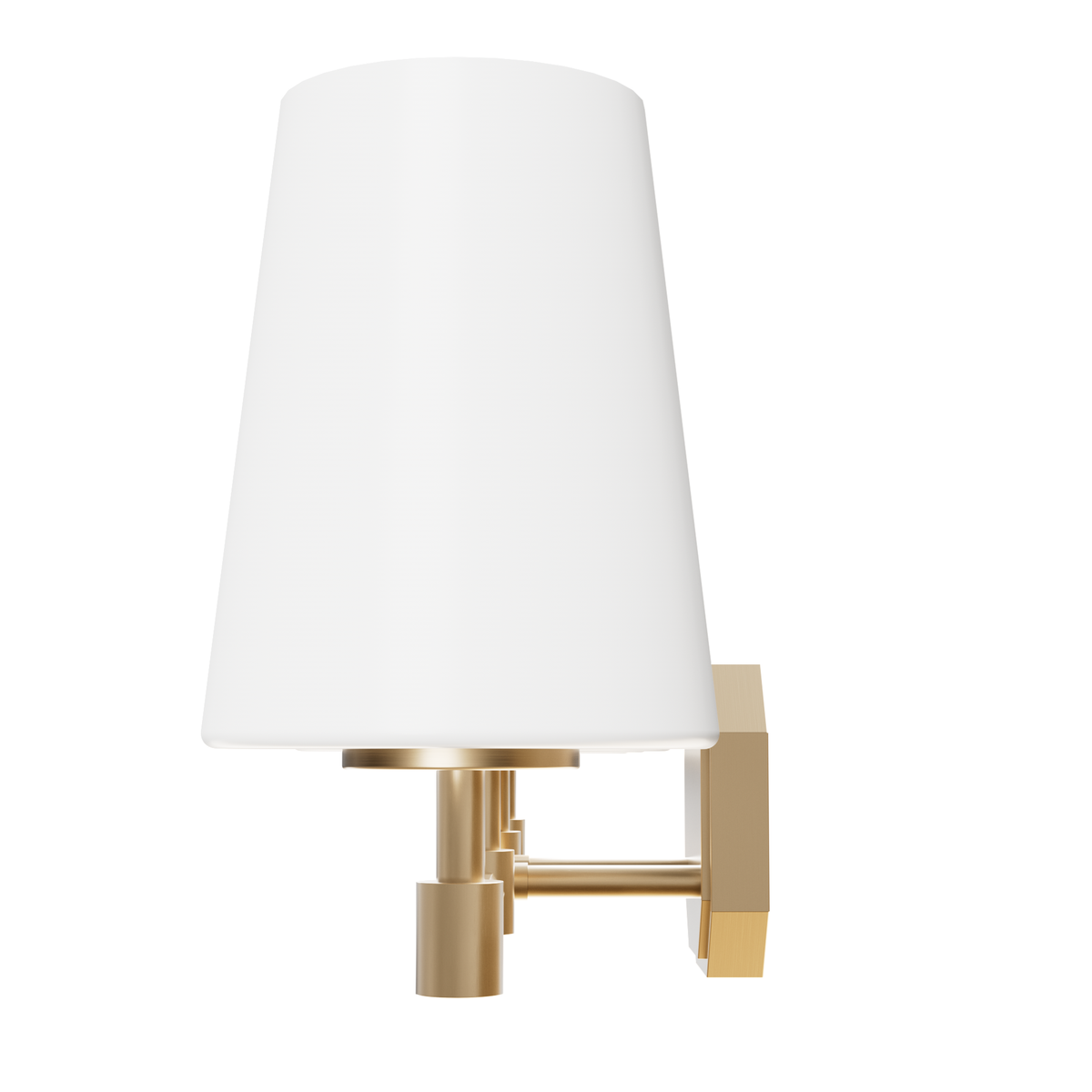 Nolita 30-inch 4-light Alturas Gold Vanity Light with Cased White Glass