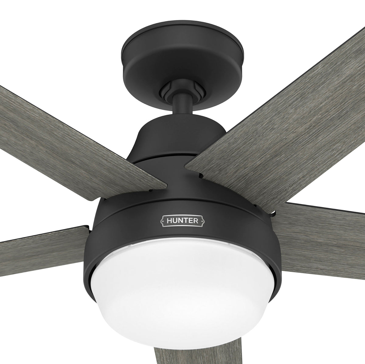 60 inch Aerodyne Wi-Fi ENERGY STAR® Matte Black Ceiling Fan with LED Light Kit and Handheld Remote