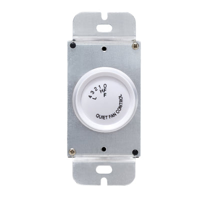 4 Speed Wall Controls White Indoor Fan