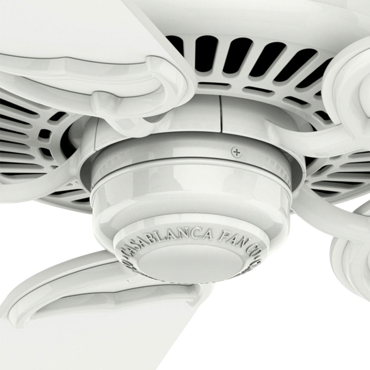 Casablanca 54 inch Panama ENERGY STAR® Snow White Ceiling Fan and Handheld Remote