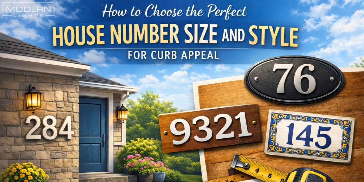 How to Choose the Perfect House Number Size and Style for Curb Appeal?