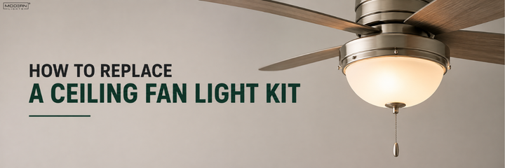 How to Replace a Ceiling Fan Light Kit?