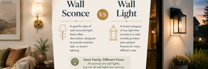 Wall Sconces vs Wall Lights