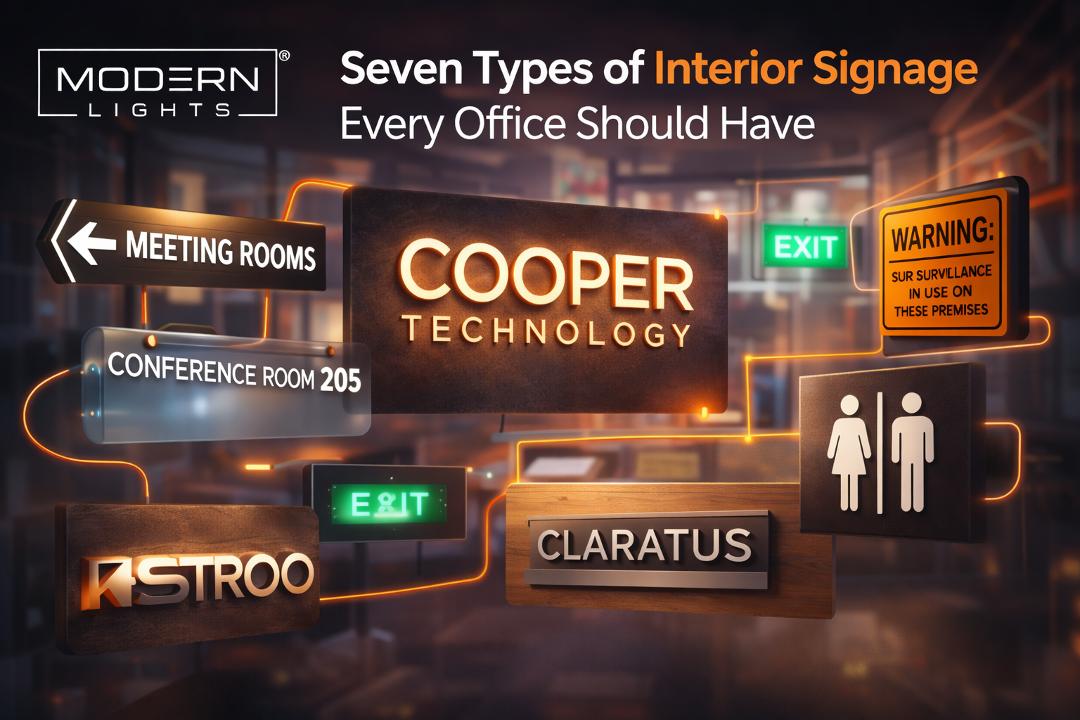 Seven Types of Interior Signage Every Office Should Have