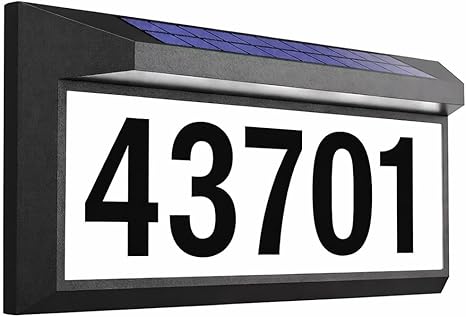 Solar Address Signs
