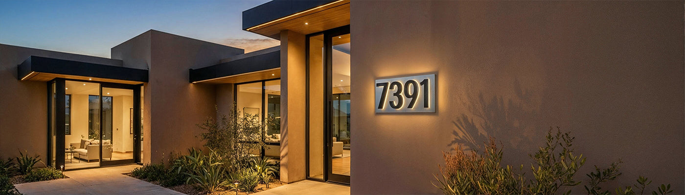 House Numbers | Shop Custom Address Numbers Online – Modern Lights