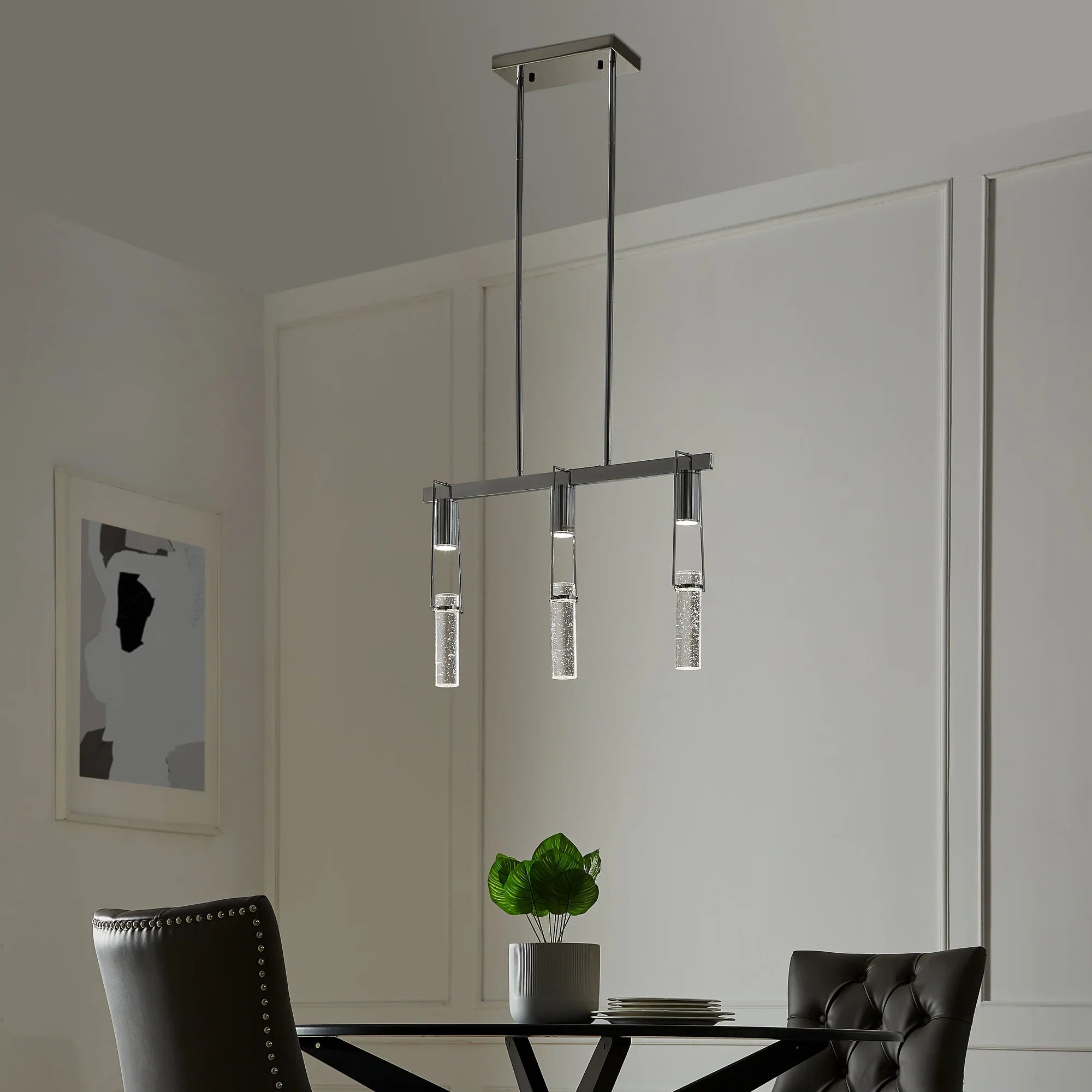 Silver Chandeliers