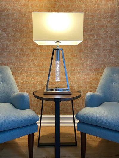 Silver Table Lamp