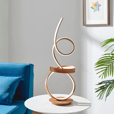 Wood Table Lamp
