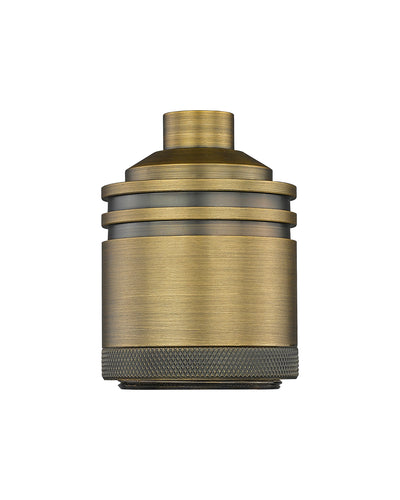 Ballston Socket Cover Antique Brass Finish