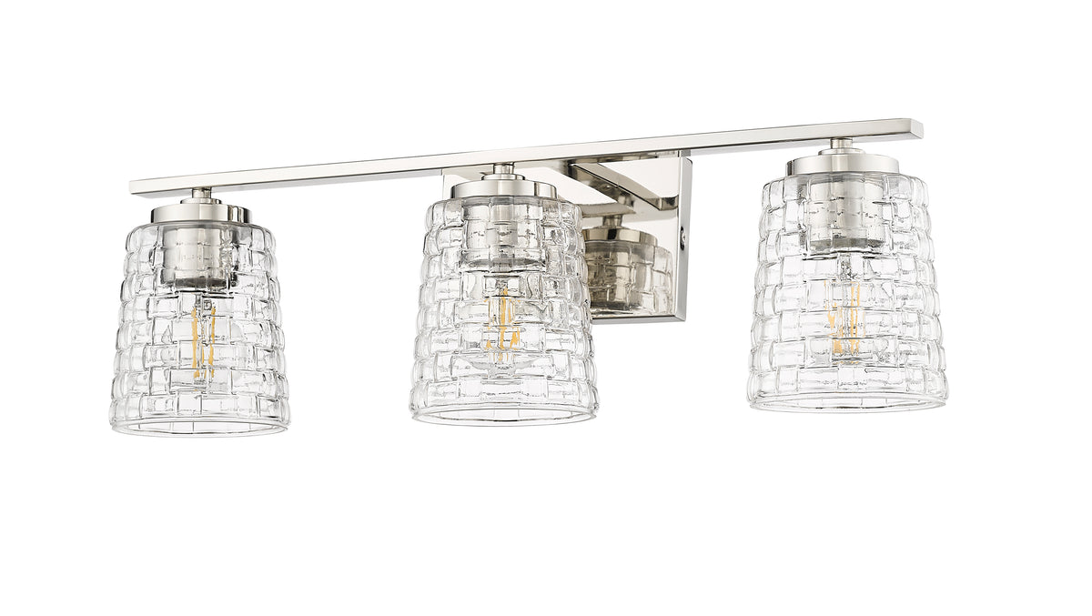 23'' Saben Polished Nickel 3 Light Bath Vanity
