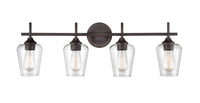 31'' Ashford Rubbed Bronze 4 Light Bath Vanity