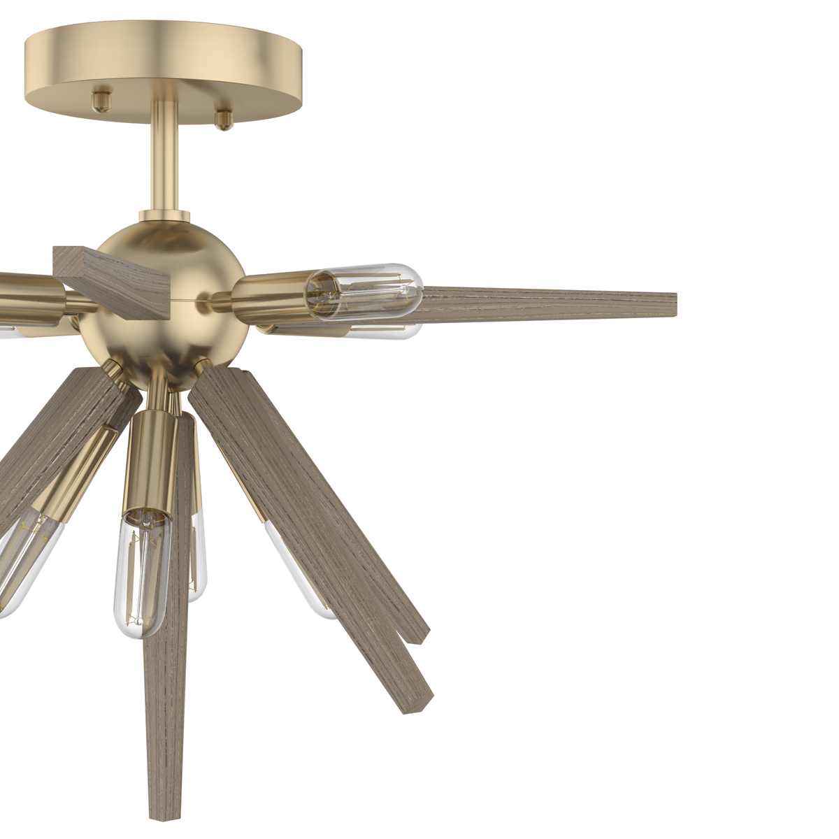 Jupiter Star 18.75-inch 8-light Alturas Gold Semi-Flush Mount