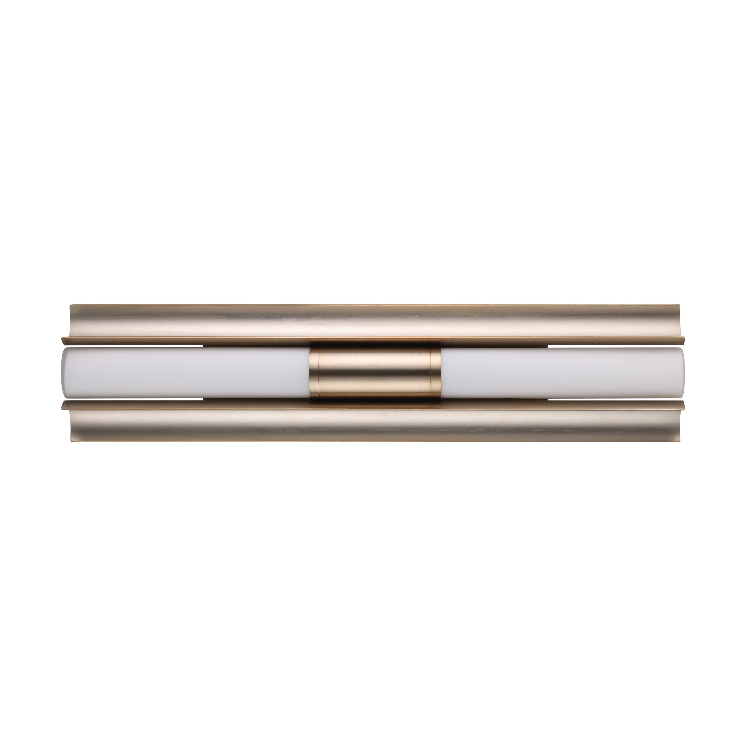 Colton 24-inch 2-light Champagne Gold 5CCT LED Vanity Light with Etched Opal Glass Shades