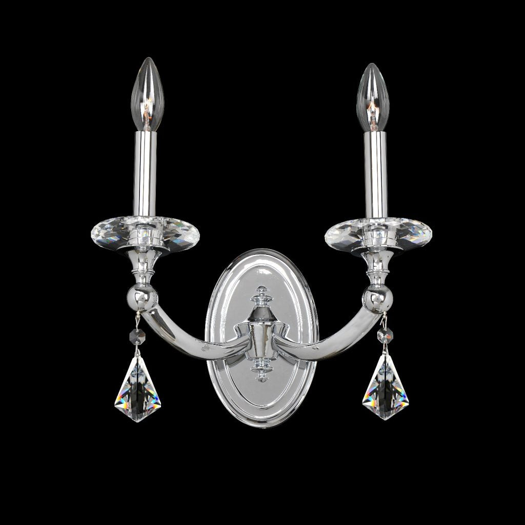 12'' Floridia 2 Light Chrome Wall Sconce