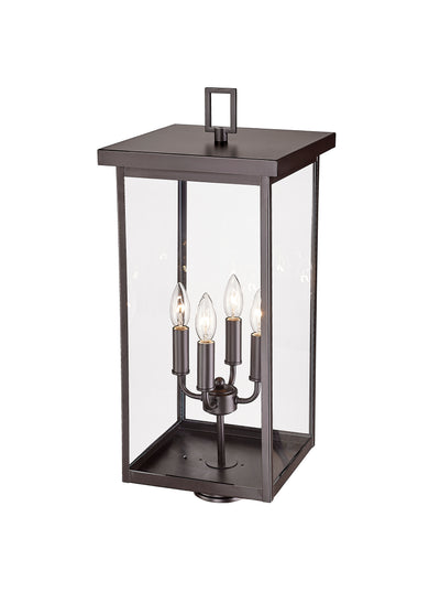 26.25'' Barkeley Powder Coated Bronze 4 Light Post Lantern