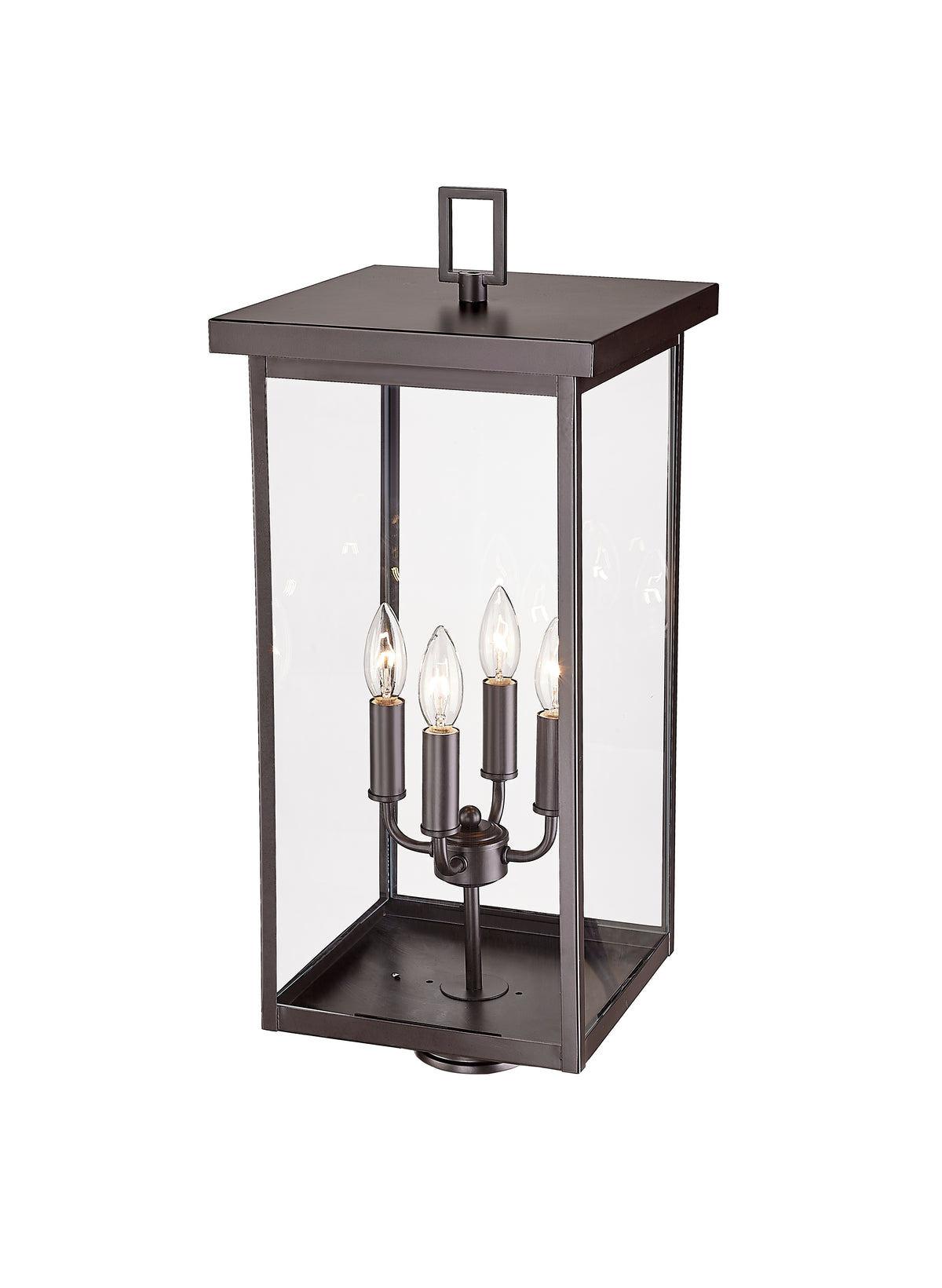 26.25'' Barkeley Powder Coated Bronze 4 Light Post Lantern