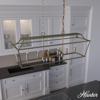 Laurel Ridge 42-inch 6-light Alturas Gold Linear Chandelier