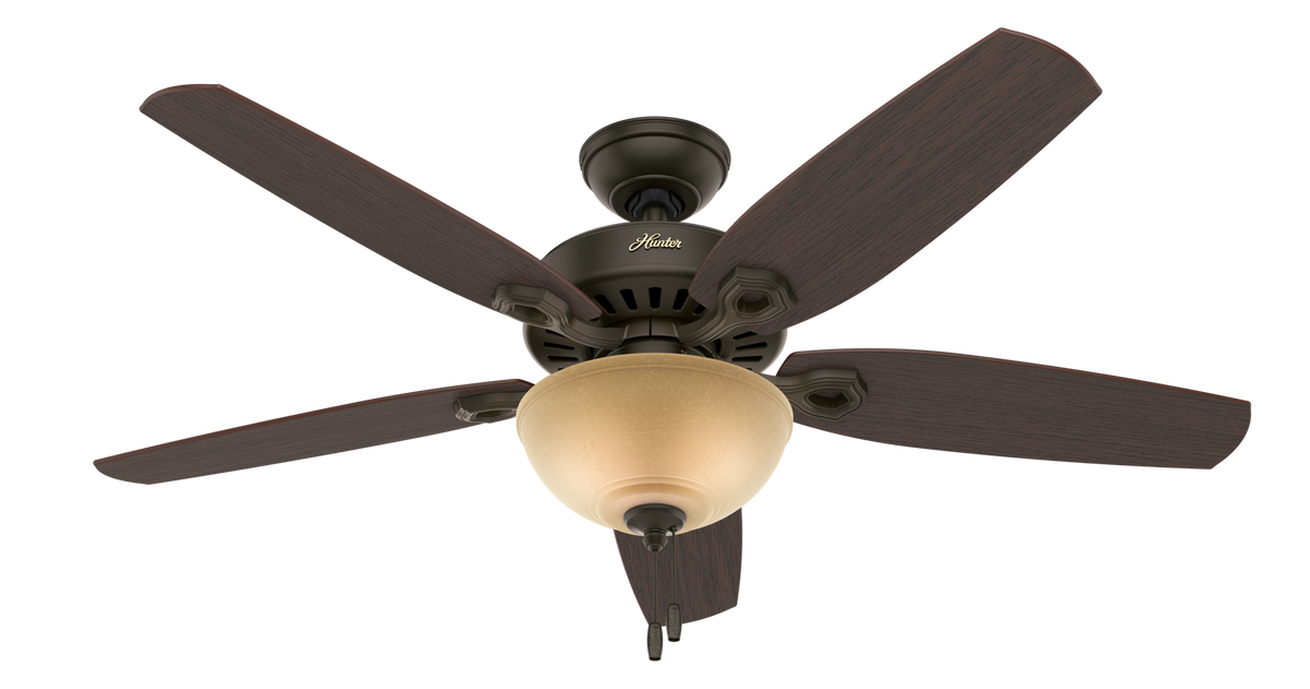 52 inch Builder New Bronze Ceiling Fan with LED Light Kit