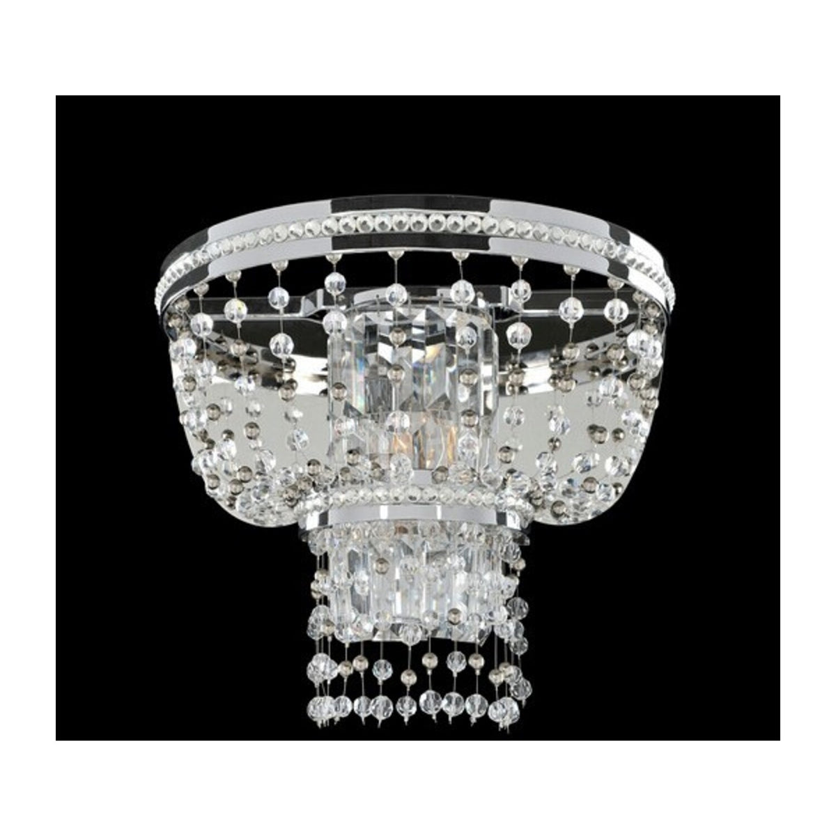 13'' Capri 2 Light Chrome Wall Sconce