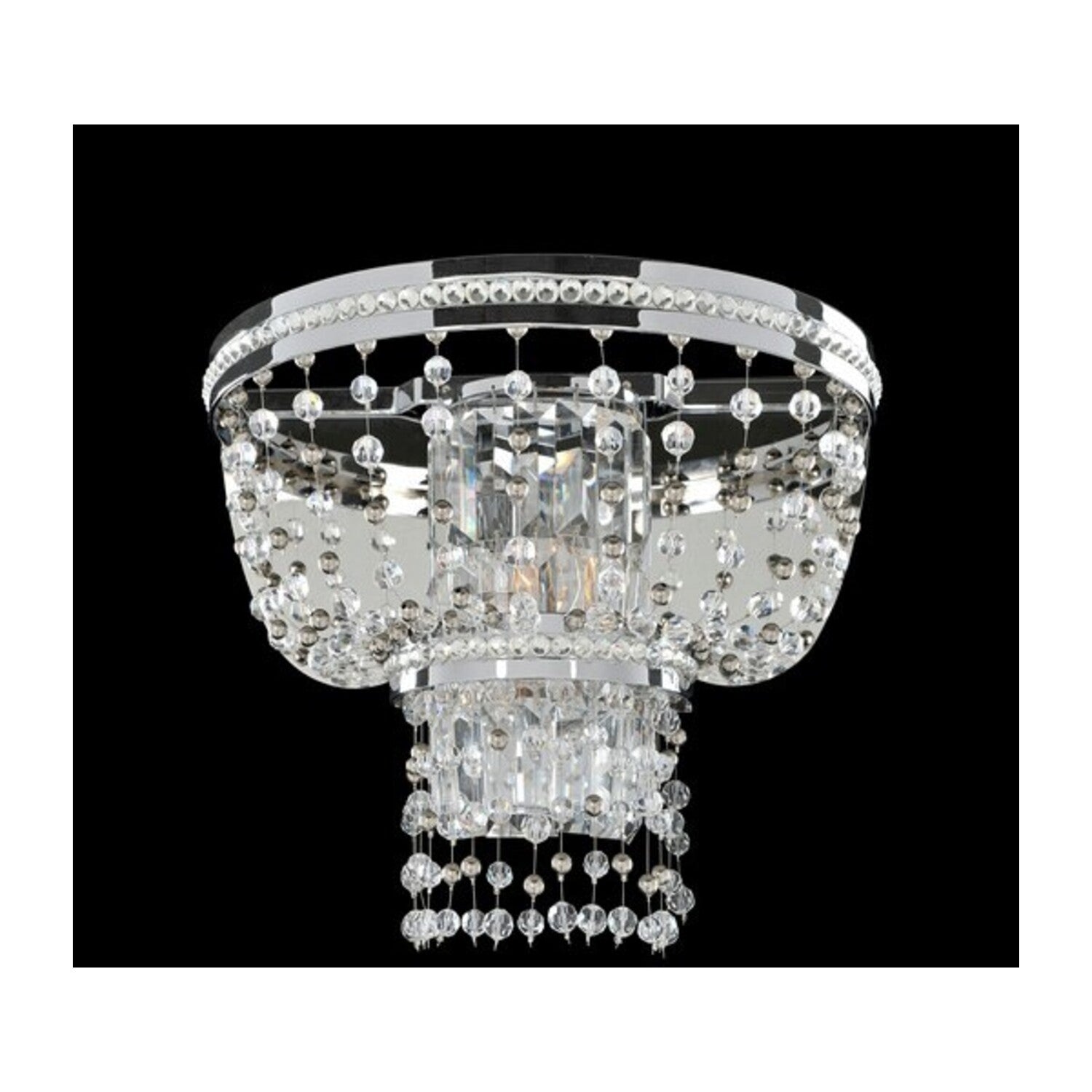 13'' Capri 2 Light Chrome Wall Sconce