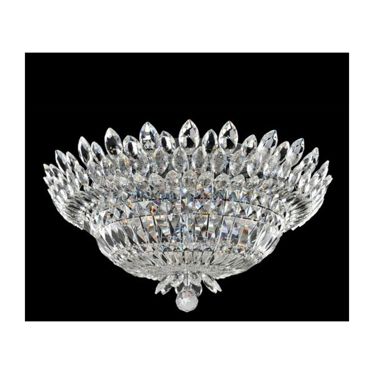 12.5'' Belluno 9 Light Chrome Flush Mount