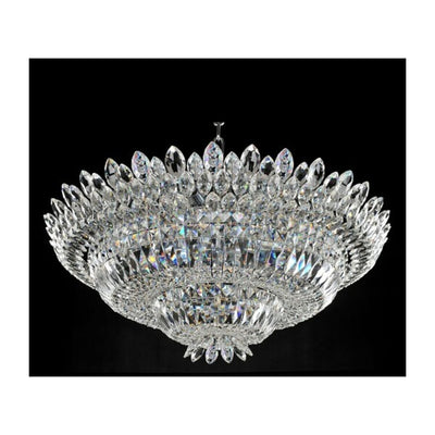 15'' Belluno 18 Light Chrome Flush Mount