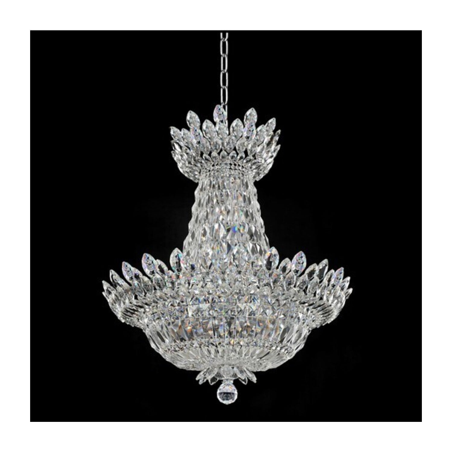 34'' Belluno 15 Light Chrome Chandelier