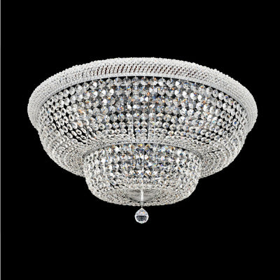 17.5'' Napoli 18 Light Chrome Flush Mount