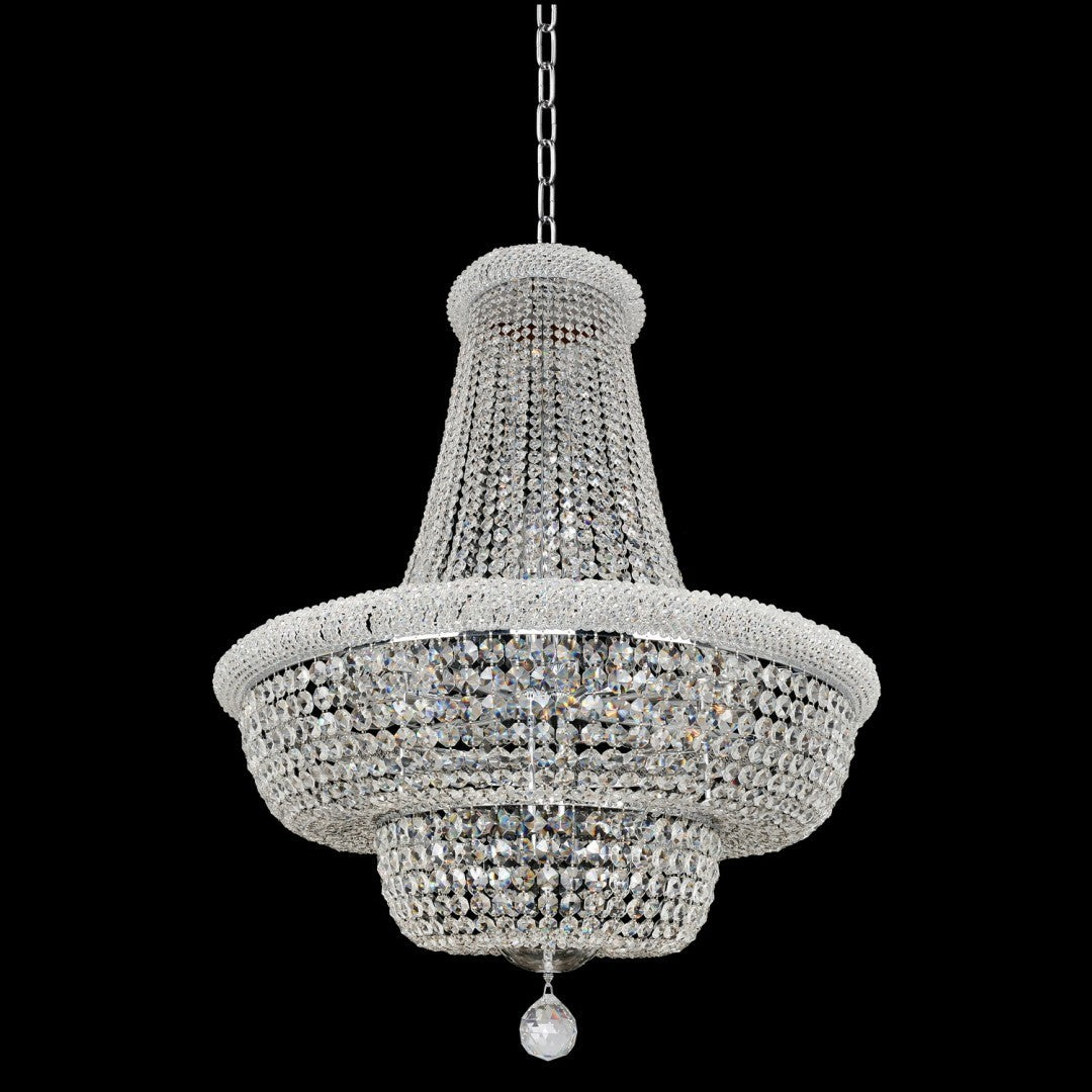 45'' Napoli 21 Light Chrome Chandelier