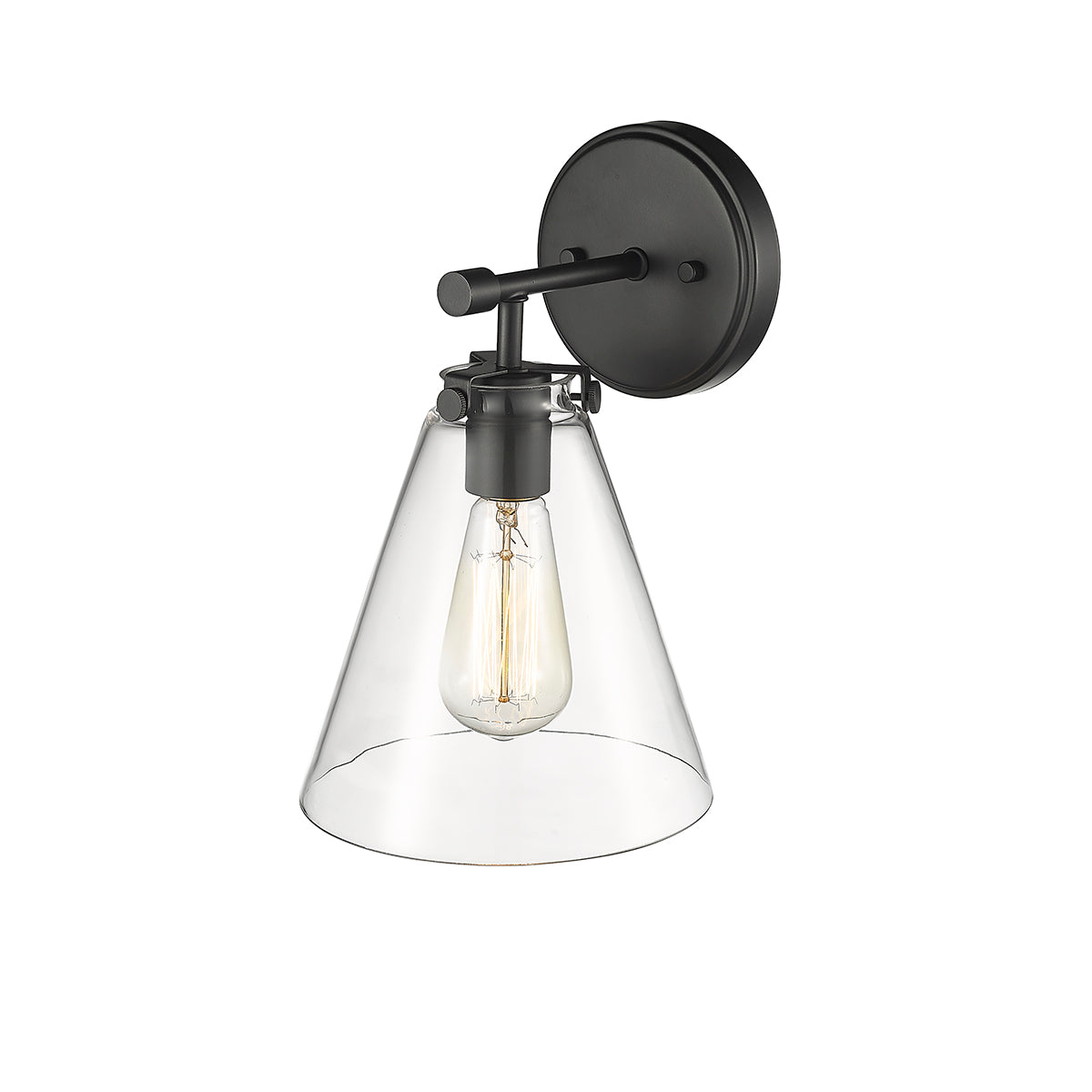 7.5'' Aliza Matte Black 1 Light Wall Sconce