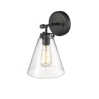 7.5'' Aliza Matte Black 1 Light Wall Sconce