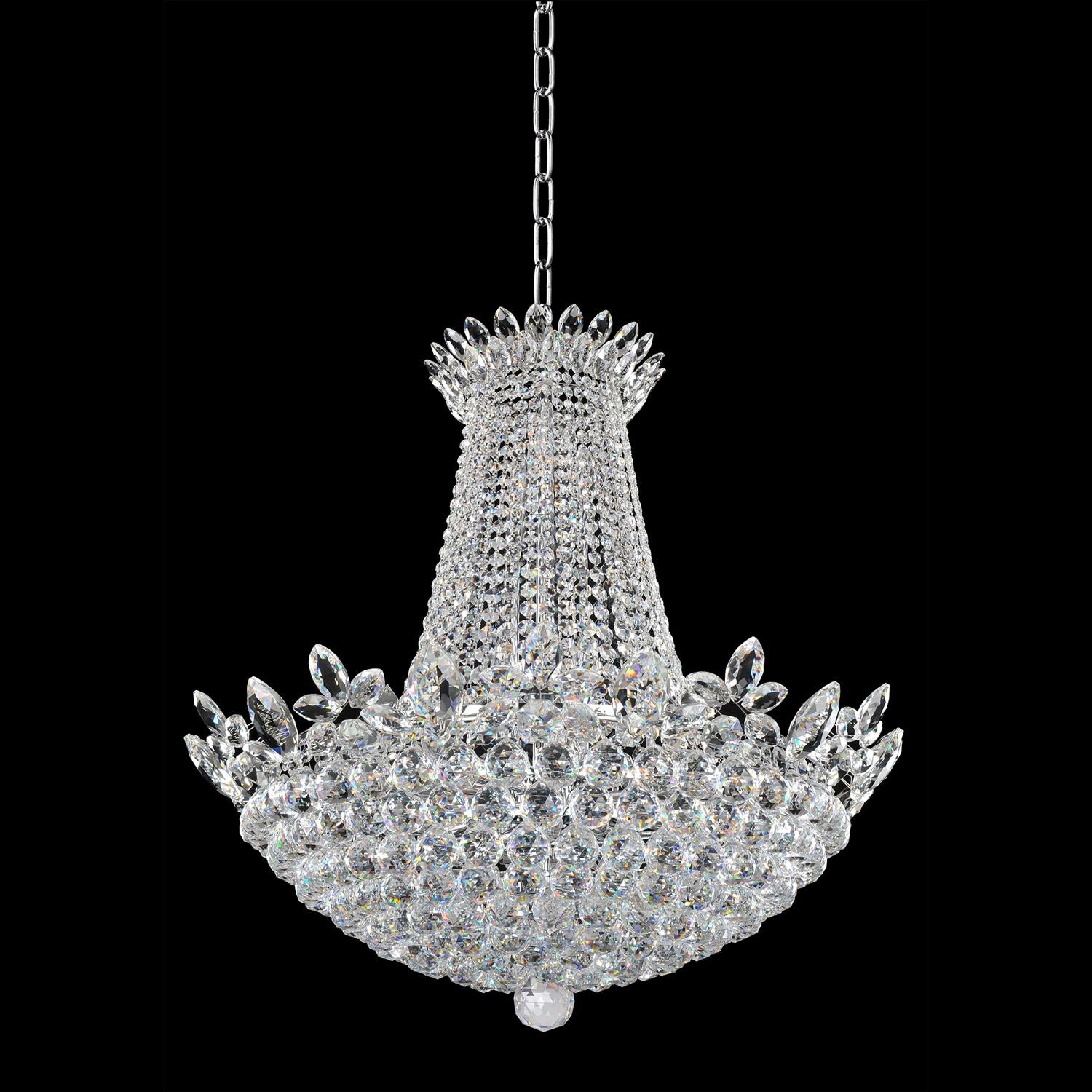 36'' Treviso 21 Light Chrome Chandelier