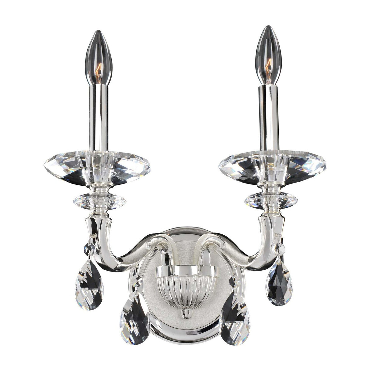 14'' Jolivet 2 Light 2 Tone Silver Wall Sconce