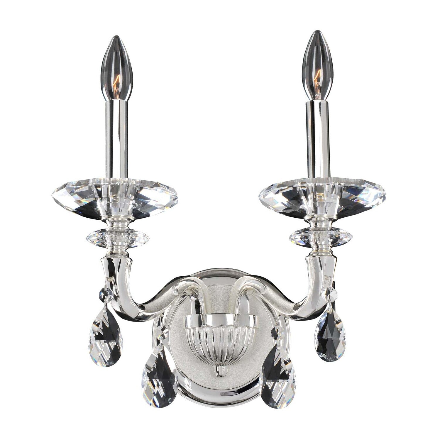 14'' Jolivet 2 Light 2 Tone Silver Wall Sconce