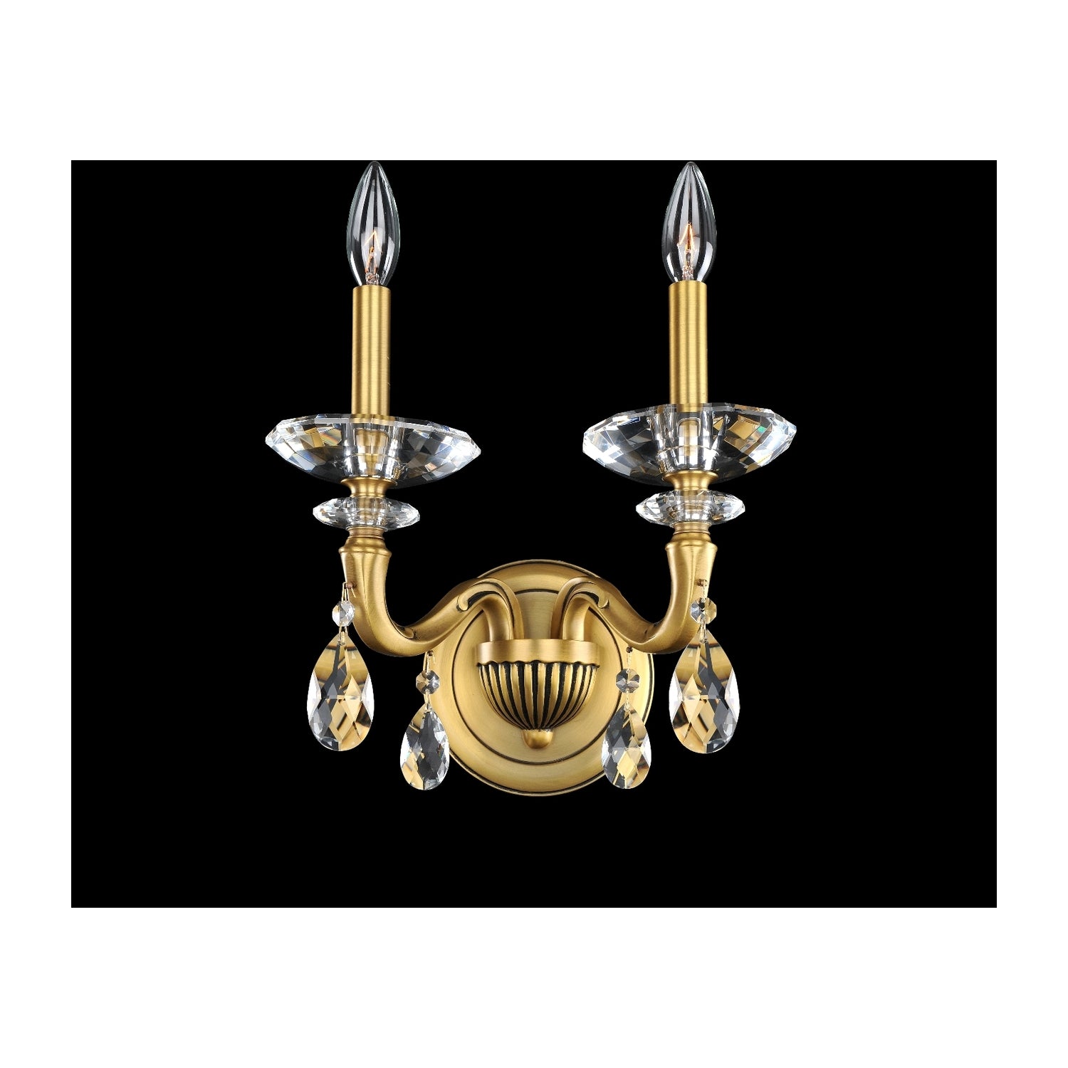 14'' Jolivet 2 Light Historic Brass Wall Sconce