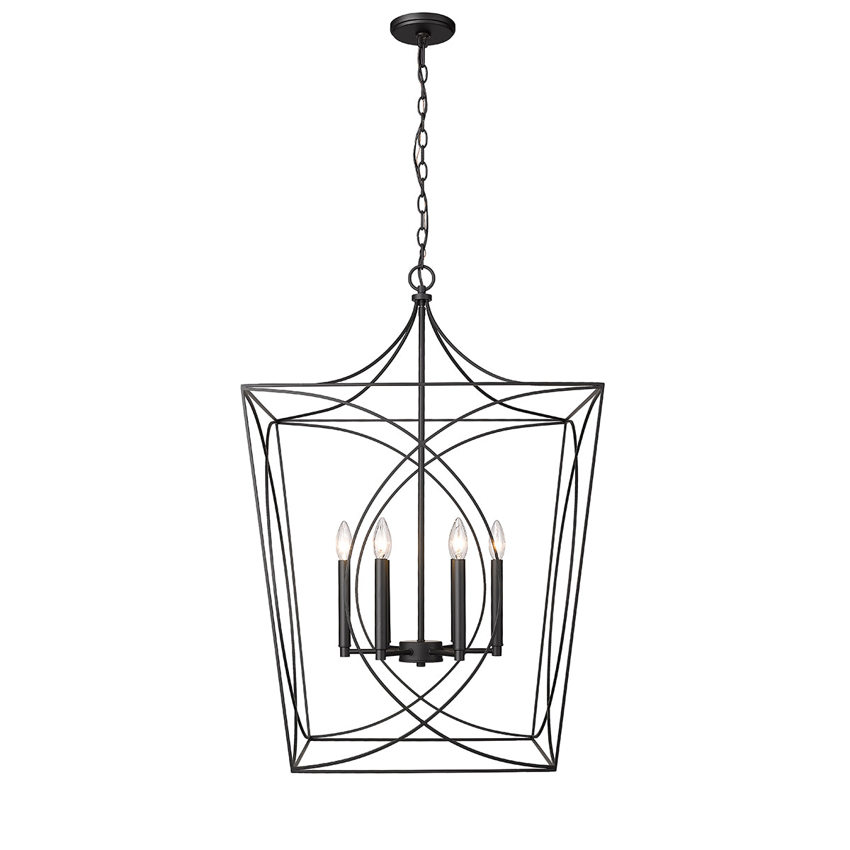 6.1'' Tracy Matte Black 6 Light Pendant