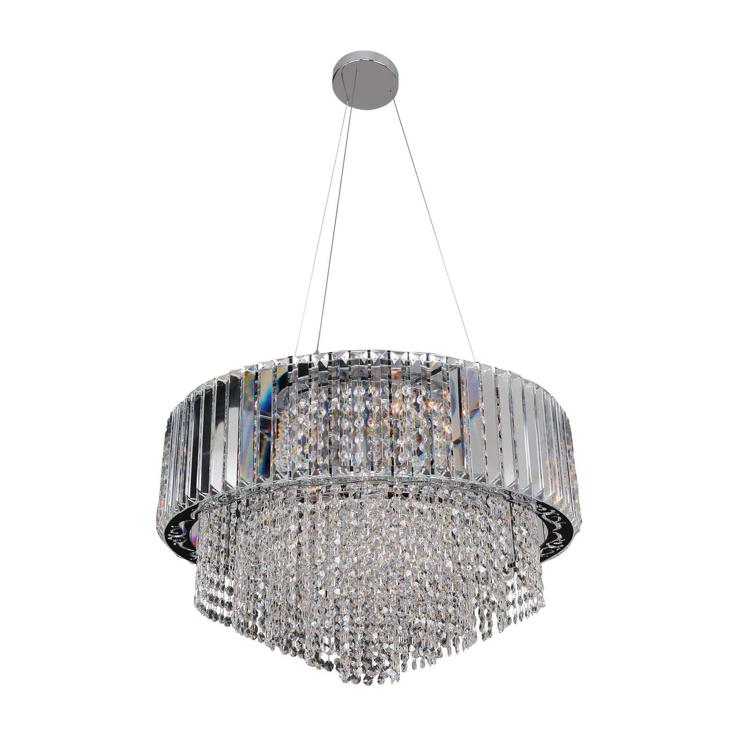 26'' Adaliz 12 Light Chrome Pendant