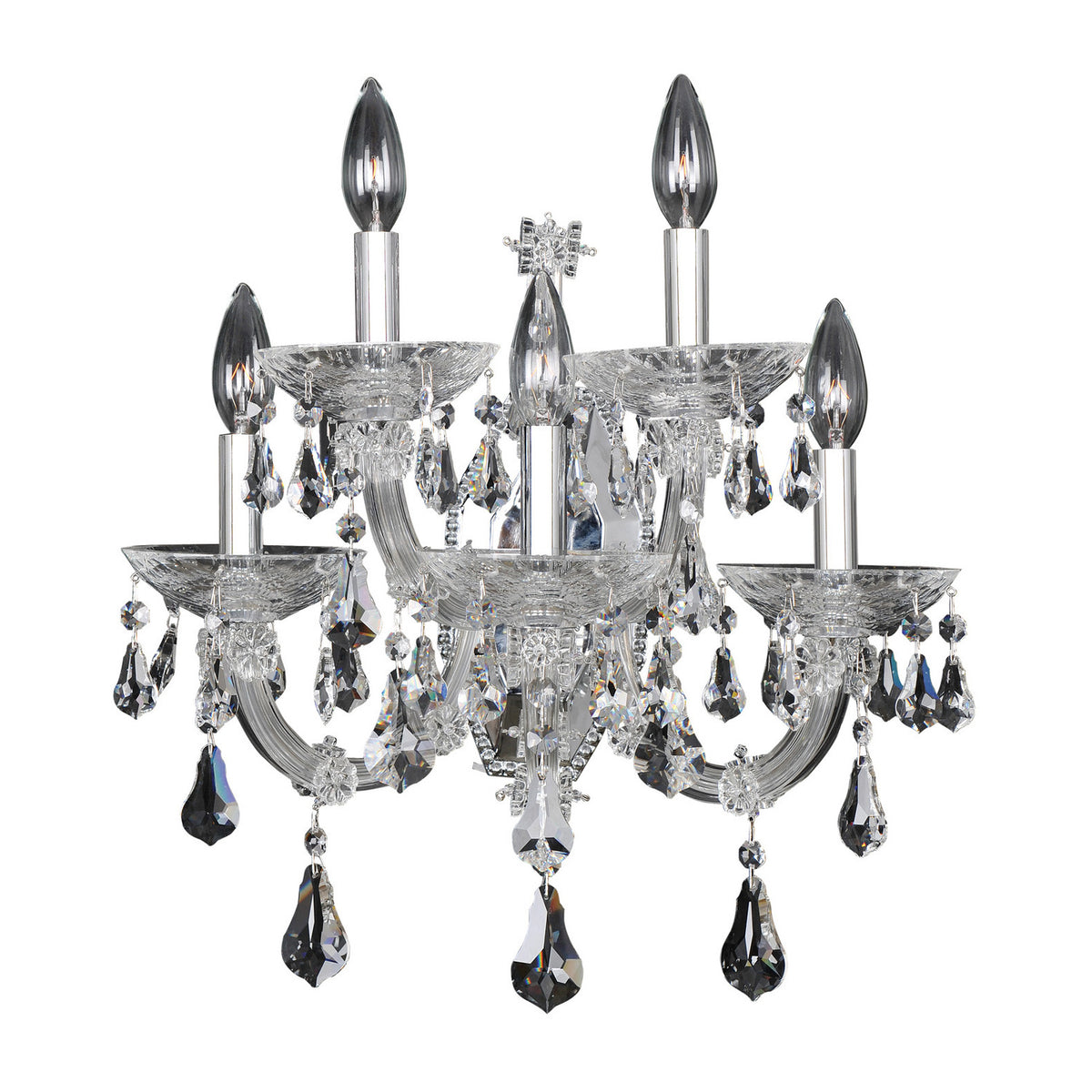 16.5'' Brahms 5 Light Chrome Wall Sconce
