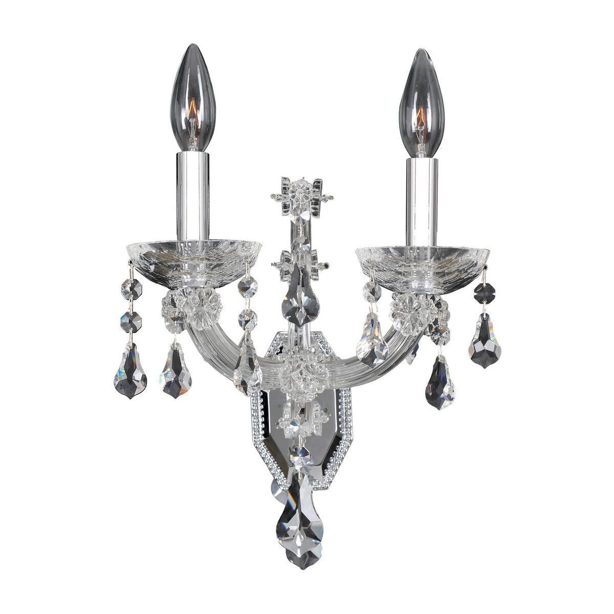 10'' Brahms 2 Light Chrome Wall Sconce