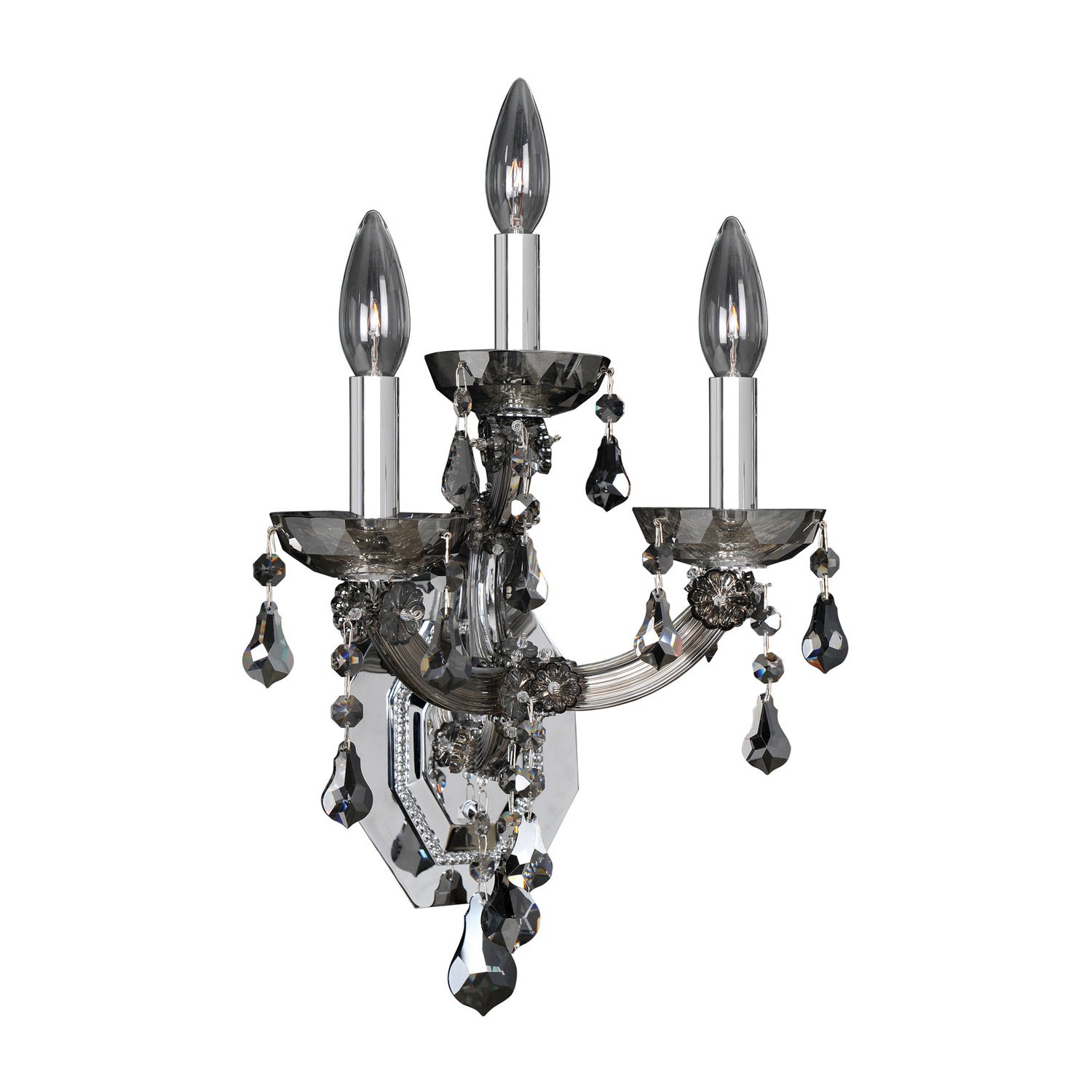 10'' Brahms 3 Light Chrome Wall Sconce