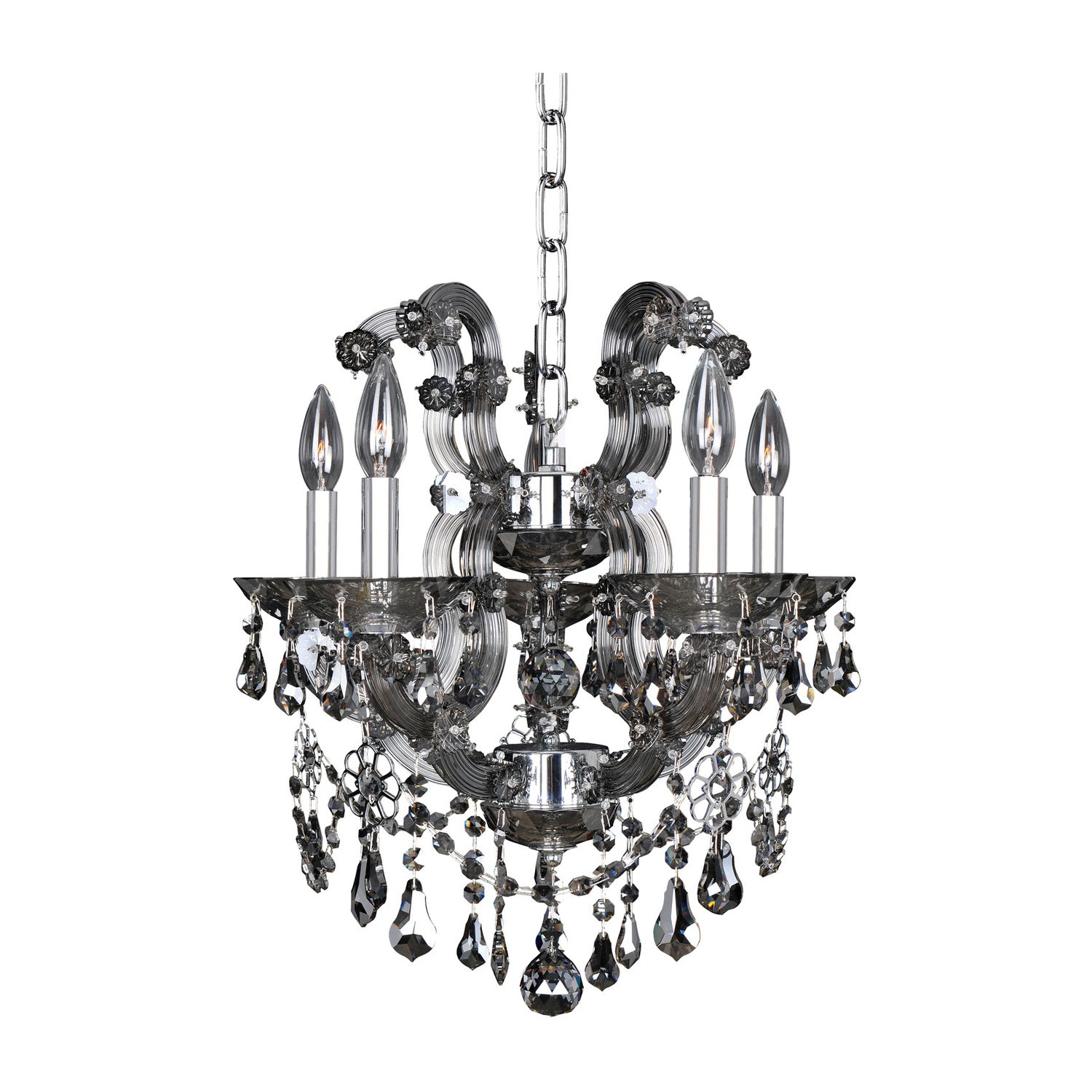 18'' Brahms 5 Light Chrome Chandelier
