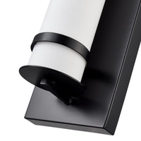 20-inch Powder Coated Black Outdoor Wall Sconce Wet Rated