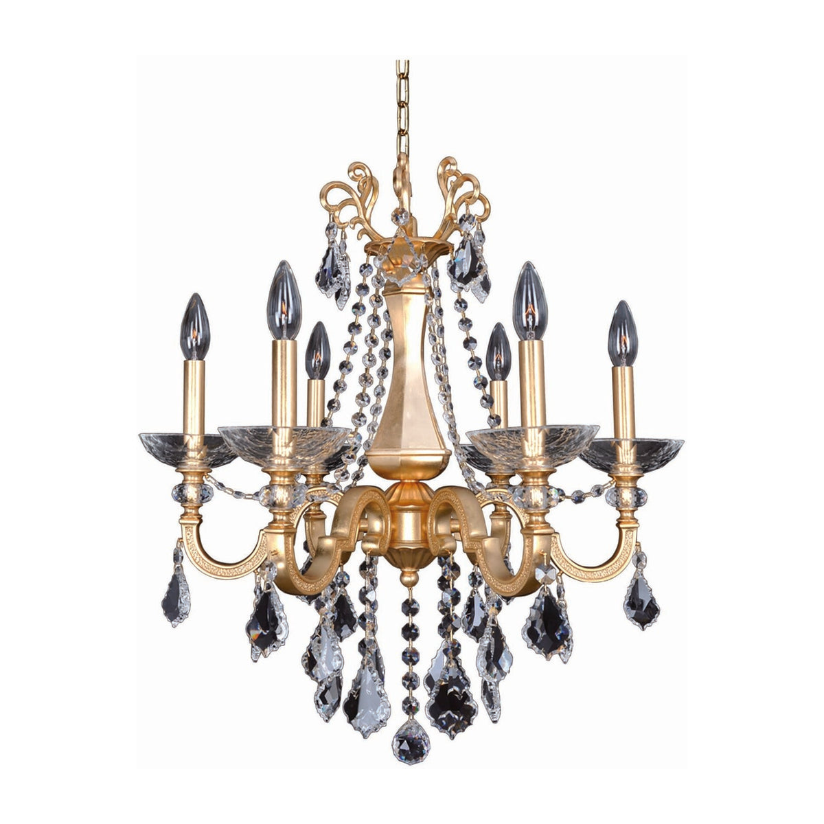 24'' Barret 6 Light French Gold - 24K Chandelier