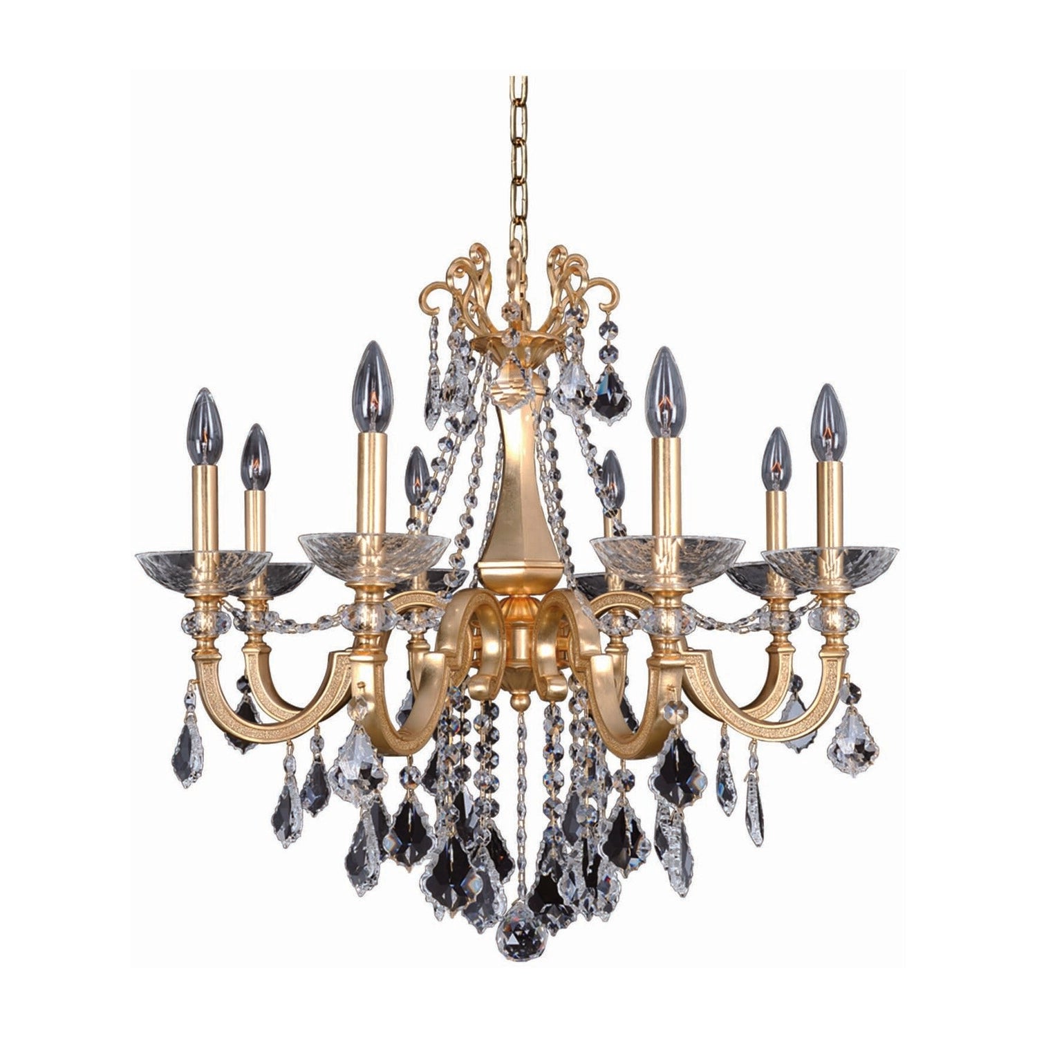 28'' Barret 8 Light French Gold - 24K Chandelier
