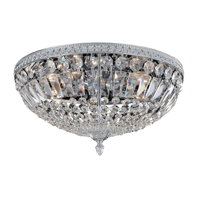 8.5'' Lemire 5 Light Chrome Flush Mount