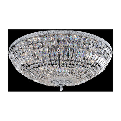 11'' Lemire 12 Light Chrome Flush Mount