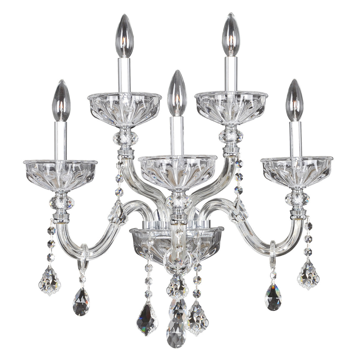 21'' Clovio 5 Light Chrome Wall Sconce